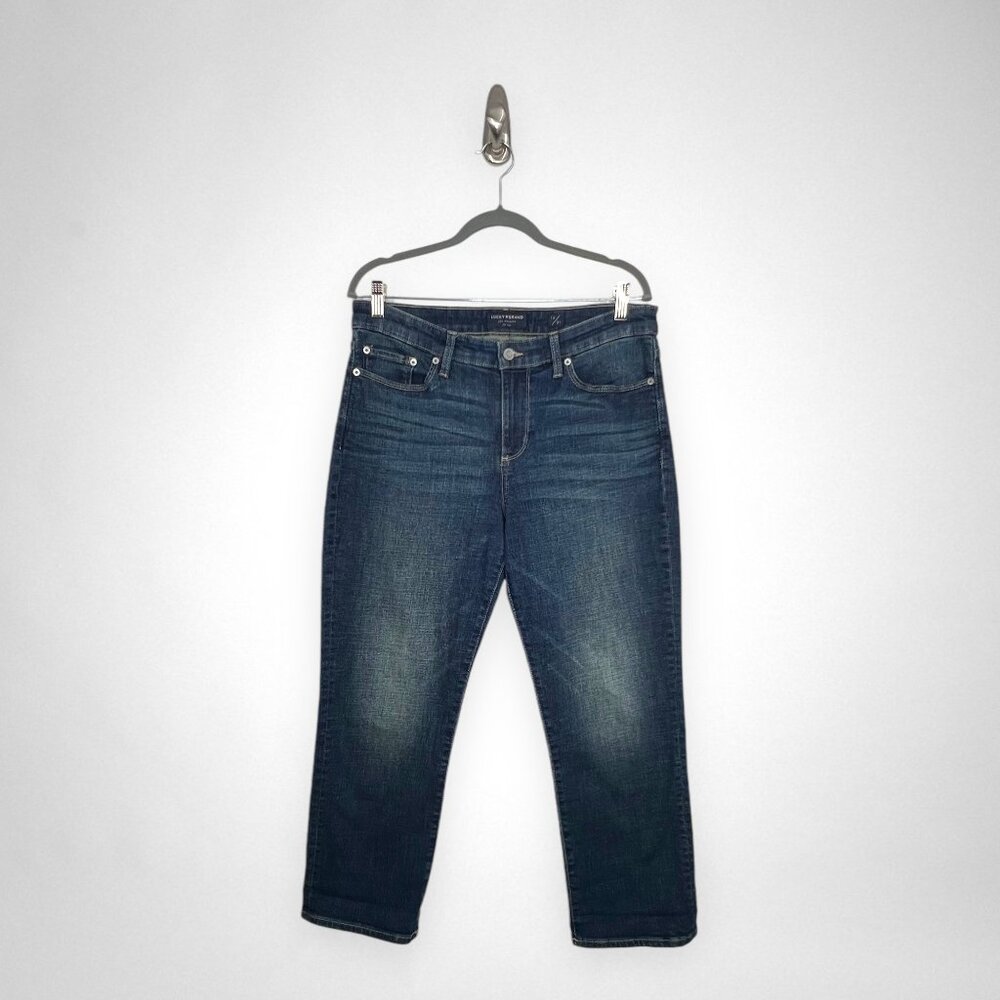 LUCKY BRAND 12 Mid-Rise Straight Leg Jeans Casual‎